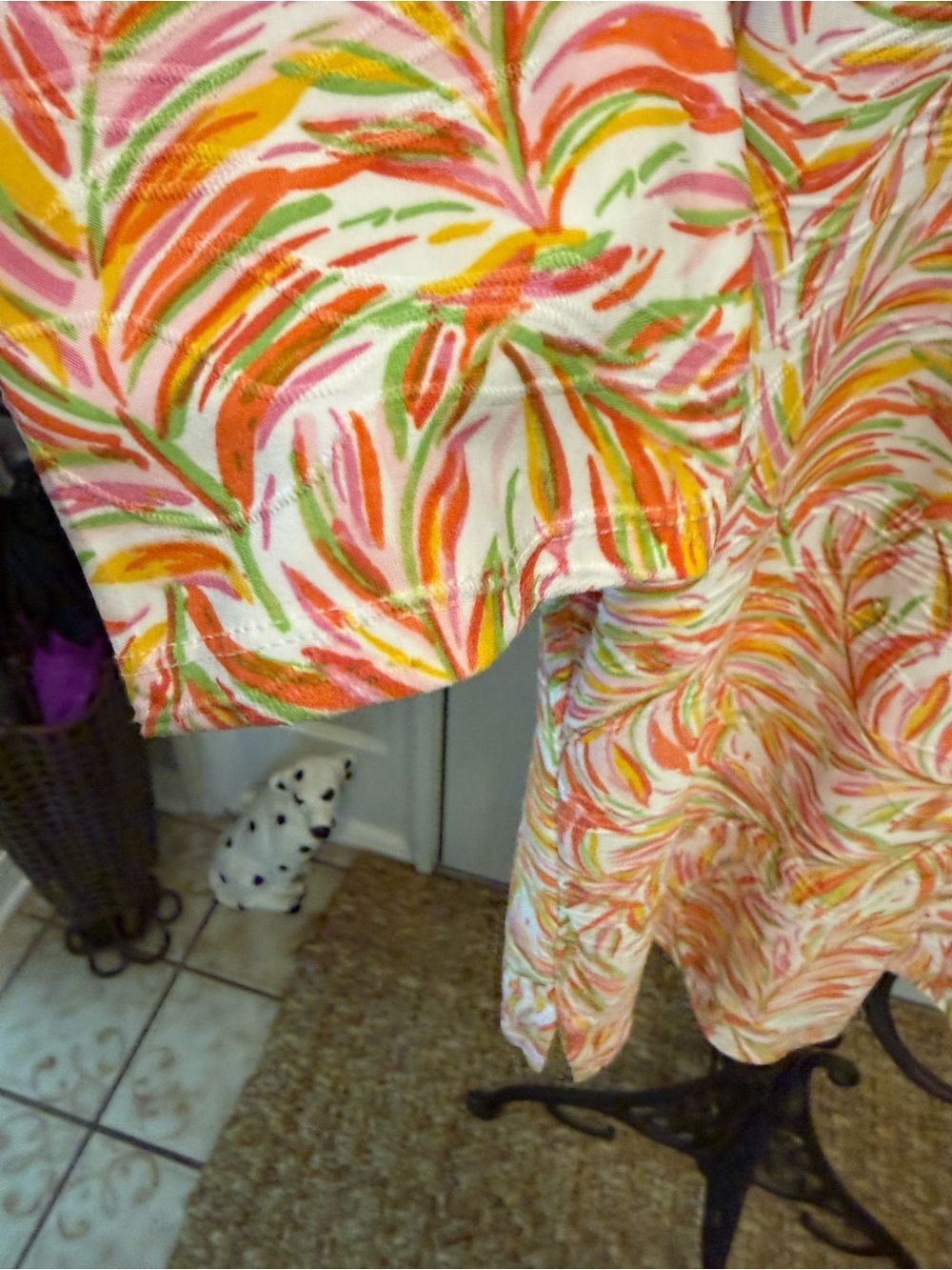 Emily Daniels Colorful Palm Leaf Tropical Top Shirt XL - Picture 7 of 11